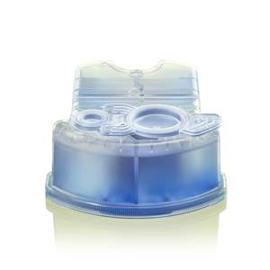 Afeitadora Eléctrica Negra y Azul con Lámina Triple para Hombre, Resistente al Agua, Lavable, con Fuente de Alimentación USB e Interfaz en Alemán - Product Image 4