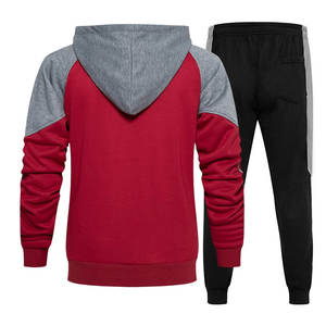 Chándal ligero con cremallera para hombre con chaqueta y pantalones a juego, conjunto de chándal deportivo con cremallera para hombre con estilo para entrenamiento - Product Image 2