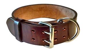 Collier en cuir classique de luxe de Divine International Nomad Howl Trail Personnalisation pour chiens libres d'esprit Style durable - Product Image 2