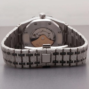 Exportateur indien élégant conçu glacé diamant naturel montres-bracelets pour hommes de luxe occasionnel disponible au meilleur prix - Product Image 3