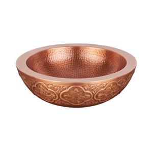 Nouvelle arrivée Évier en cuivre pur en métal de conception classique Évier en cuivre décoratif de couleur de taille personnalisée avec poignée - Product Image 3