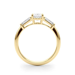 Exquisita belleza 14kt oro amarillo mujeres solitario anillo hecho a mano laboratorio cultivado diamantes para boda compromiso o fiesta desgaste anillo - Product Image 2