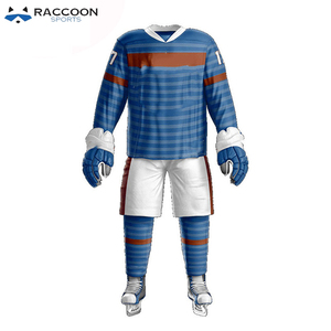 Ensembles d'uniformes de hockey sur glace personnalisés, dernier design, haute qualité, séchage rapide, respirant, 100% polyester, logo personnalisé, vêtements de sport pour hommes - Product Image 5
