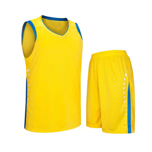 ชุดเสื้อบาสเก็ตบอลชาย คอวี แขนสั้น ระบายอากาศ แห้งเร็ว ซับเหงื่อ 100% โพลีเอสเตอร์ สีตัดต่อ ทรงแอธเลติก - Product Image 5