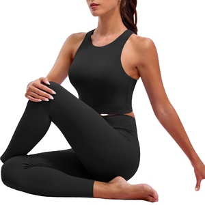 Top deportivo elástico en 4 direcciones, que absorbe la humedad, sin costuras, de 180 gramos, para correr, atlético, con tela transpirable. - Product Image 1