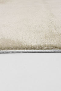 Cream Beige Plush Shaggy Rug Washable 25mm Thick <b>Cushioned</b> Hypoallergenic Nordic Minimalist Polyester Cotton Back Non Slip - Product Image 3