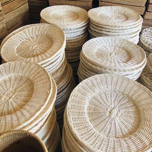 BEST CHOICE Premium woven <b>placemat</b> burgundy and natural stylish eco friendly choice for home restaurant and hospitality decor - Product Image 5