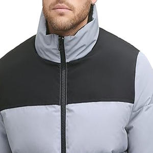 OEM <b>top</b> quality Puffer Jacket Unisex Thicken Winter Jacket with Hooded Collar& Zipper Closure Solid Warm Loose Fit <b>bubble</b> jacket - Product Image 2