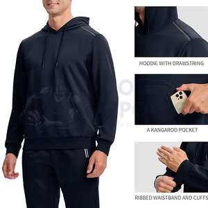 Ensemble de survêtement pour homme, confortable, fin, respirant, léger, nouvelle collection, design personnalisé avec logo, pull tendance, du meilleur fournisseur - Product Image 4