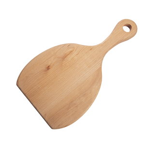 Grande planche à découper ovale en bois de hêtre de 49 cm - Plateau de service en bois massif naturel - Planche à charcuterie et à viande artisanale de qualité supérieure - Product Image 1