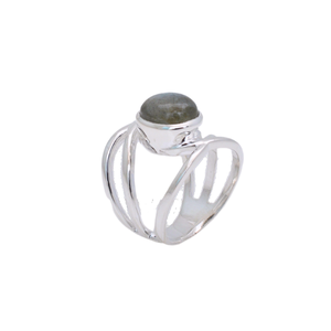 Oval Shape 925 Sterling <b>Silver</b> <b>Handmade</b> Everyday Ring Labradorite Gemstone Bezel Setting Women's Wedding/Party Jewelry Bohemia - Product Image 1