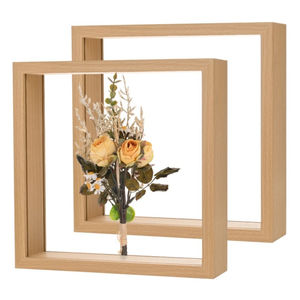 Marco de Flores Hecho a Mano, Ramo de Flores Secas Naturales, Arte en Marco de Madera Flotante, Decoración de Pared Única para el Hogar o Regalo de Boda - Product Image 4