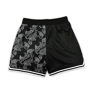 Short de basket-ball taille réversible en maille haute qualité Bsci vêtements de sport en gros short de basket-ball pour hommes - Product Image 6