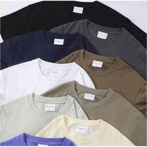 Impression poids lourd 100% coton blanc hommes T-shirt poids lourd surdimensionné T-shirt Logo personnalisé T-shirt 240GSM T-shirt pour hommes - Product Image 2