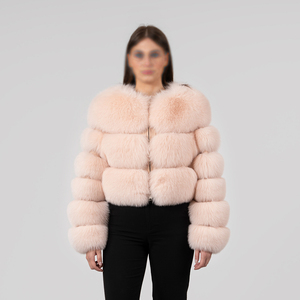 Abrigo de Piel Sintética Tejida Transpirable Estilo 2024 para Mujer, 100% Poliéster, Piel de Zorro, Ropa de Lujo a la Moda, Cuello Elegante - Product Image 6