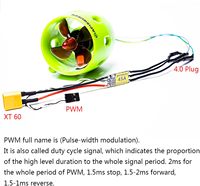 U1 2,7kg 16V Bürstenloser Motor für Modifikationen von RC-Modellbooten, Aquarien, Unterwasser-Robotern und Unbemannten Fahrzeugen