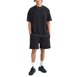 Conjunto de Dos Piezas de Verano para Hombre, Diseño Formal, Ligero, Talla Grande, de Algodón, Liso, Personalizado, de Alta Calidad, Transpirable y de Secado Rápido - Product Image 2