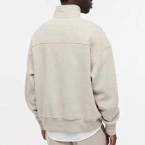 Sudaderas Casuales con Cierre de Cremallera de un Cuarto, 100% Algodón, Transpirables, de Secado Rápido, para Hombre, con Logotipo Frontal, Ligeras, Cómodas y Más Vendidas - Product Image 3