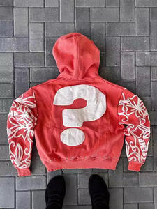 Sudadera con capucha de gran tamaño para hombre, sudadera de invierno de alta calidad con diseño de hombros caídos y estampado de algodón - Product Image 3