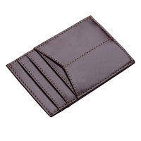 Dompet Kulit Perak Solid Sederhana Anti Air Portabel Pria Fashion Penutup Ritsleting Penjepit Uang Kantong Kartu Katun Organik