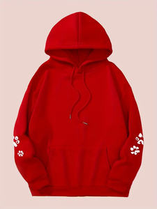 Sweat à capuche en molleton surdimensionné de haute qualité pour adulte Design à carreaux personnalisé avec style pull à la mode pour les femmes - Product Image 4