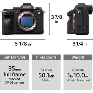 Professional Digital Mirrorless <b>Camera</b> Bundle 2X 64GB SD Card Extra Battery Gadget <b>Bag</b> Card Reader-8K Video Full-Frame Sensor HD - Product Image 5