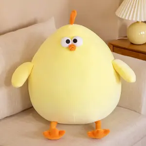 Nouveau retardé poulet poupée oreiller doux mignon décalé sable sculpture muet poulet en peluche jouet poupée animaux en peluche jouets - Product Image 1