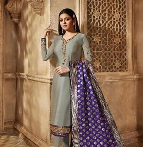 Hot Selling Latest Trends Exclusive Fancy Embroidery Salwar Kameez Partywear Kurti Pant Women's Clothes Available Wholesale - Product Image 1