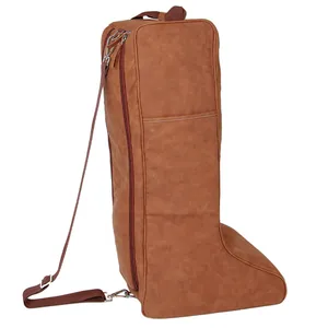 Top Quality Customized Leather Horse Stable Equestrian Horse Riding Boots Bag Wholesale Factory Supplier