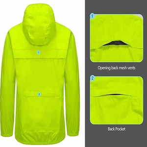Venta caliente de tamaño personalizado impermeable y personalizado de los hombres al aire libre con logotipo personalizado de la chaqueta de lluvia - Product Image 5