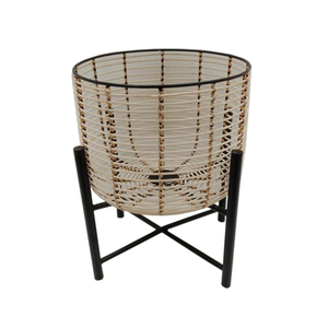 Panier en fil de fer en métal de vente chaude en forme ronde pêche finie pour panier de rangement de fruits et légumes de cuisine de table - Product Image 4