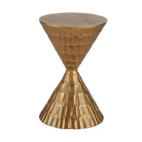 Table d'appoint ronde contemporaine en fer avec finition mate et design minimaliste élégant pour les intérieurs modernes de maison et de bureau
