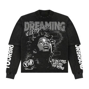 Nuevo diseño Venta caliente de alta calidad Full Printed Double Sleeves O-Neck Summer Men's T-Shirts - Product Image 4