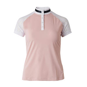 Top vente femmes vêtements équestres chemise équitation spectacle chemise hauts manches longues couches de base spectacle chemise à vendre - Product Image 4