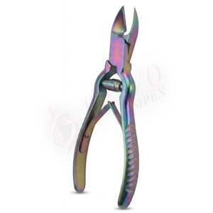 Professional Nail Nipper Heavy Duty Rainbow Stainless Steel Nail Nipper Manicure Pedicure <b>Cuticle</b> <b>Tool</b> Salon Use - Product Image 3