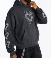 Veste en jean personnalisable brodée et imprimée en relief de haute qualité, coupe ample et oversize, style streetwear automne, en mélange de coton pour homme