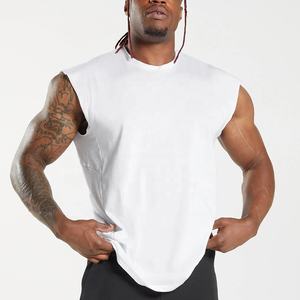 Débardeur de sport pour hommes de haute qualité 3D respirant tricoté Fitness musculation Singlet Logo personnalisé entraînement Stringer solide - Product Image 1