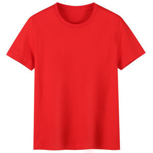 เสื้อยืดคอตตอนหวีเนื้อนุ่ม แขนสั้น สีพื้น พิมพ์โลโก้ตามแบบ OEM ออกแบบโลโก้ได้ตามต้องการ เสื้อเชิ้ตวัฒนธรรม พิมพ์ลายโลโก้ - Product Image 3