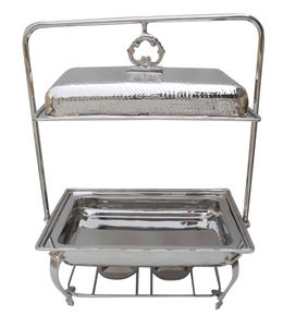 Présentoir de plats pour buffet à finition personnalisée chauffe-plats de service au design martelé plat de service pour chauffe-plats de qualité supérieure pour traiteur - Product Image 5