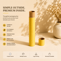 Boîte d'emballage cylindrique rigide personnalisée écologique en carton gris réutilisable pour bougies et bijoux