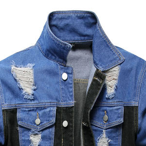 Top mode hommes Vintage Denim veste coton Polyester élasticité décontracté classique vente chaude de haute qualité séchage rapide respirant - Product Image 3