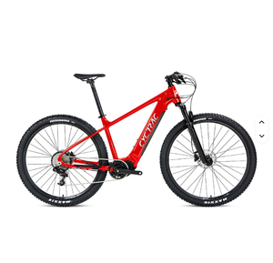 Bicicleta Eléctrica de Montaña Unisex Roja de Alta Calidad Twitter 29er con Cuadro de Aleación de Aluminio de 18 Pulgadas y Suspensión de Aire - Product Image 1