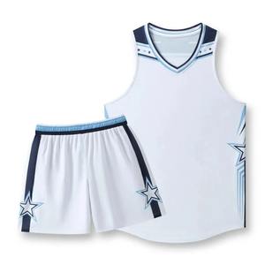 Ensemble de Tenue de Basketball Léger et Respirant à Séchage Rapide pour Hommes et Femmes, Style Américain, Vêtements de Sport d'Été Personnalisables pour l'Entraînement en Équipe - Product Image 5