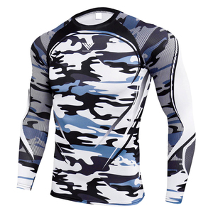 Athletic Wear Custom Logo Men's Soft Fit Long Sleeve Workout <b>Rashguard</b> Cool Dry Compression Fitness Wear Rash Gaurds - Product Image 1