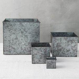 Luxury High Gold Metal Glazed Iron Round/<b>Square</b> for Ice Bucket Cooler Tub <b>Wood</b> Handles Modern Design Garden Use <b>Planter</b> - Product Image 6