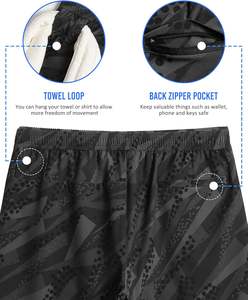 Pantalones Cortos Deportivos Personalizados para Hombre, de Tela Oxford Atlética, con Forro de Compresión, Transpirables, de Secado Rápido, con Bolsillo para Teléfono, Estilo Deportivo, para Entrenamiento - Product Image 4