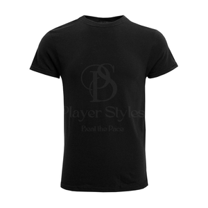 Player Styles 2025, camisetas informales de manga corta para hombre, 100% de algodón, camiseta transpirable de alta calidad, estampado sólido, en blanco personalizado - Product Image 1