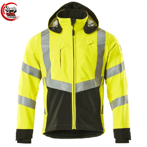 Vestes de sécurité personnalisées, chaudes et coupe-vent, réfléchissantes haute visibilité, Softshell avec poche - Product Image 1