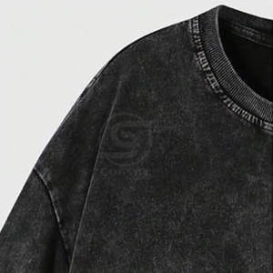 Camiseta Holgada con Estampado Urbano y Transpirable para Hombre, Superventas, 100% Algodón, Ligera, Camisetas Desgastadas para Hombre - Product Image 5