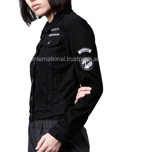 Veste en jean tendance pour homme, nouveau, printemps et automne, Patch de travail décontracté, revers lavé, veste en jean, vente en gros et personnalisée - Product Image 1